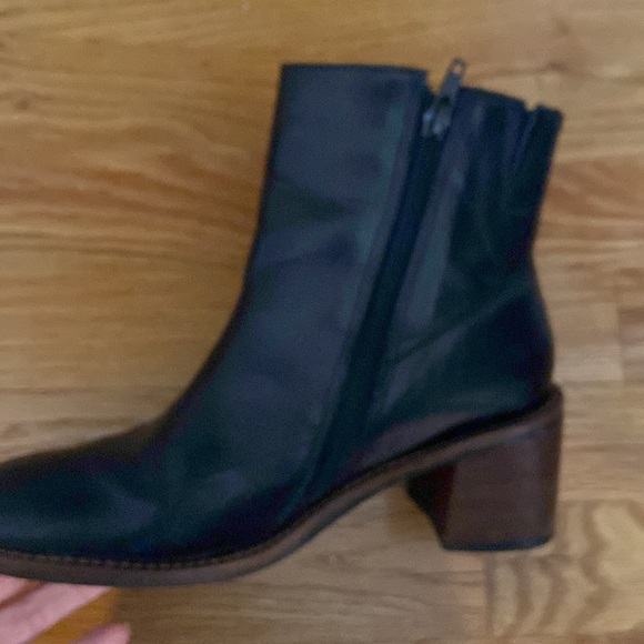 Coup D’Etat Ltd Leather Brazilian Made Wood Heeled Bootie - Picture 6 of 13